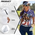 thumbnail image 6 of Binienty Patriotic Horse Racing Golf Shirt for Couple Relaxed Classic Fit Moisture Wicking Couple Shirt with Quarter Zip Versatile Tribal Short Sleeve Athletic Tops for Golf Running Sports, 6 of 7