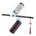 thumbnail image 3 of Detchable Natural Black Bamboo Bawu Ba Wu Transverse Flute Pipe Musical Instrument in G Key for Beginner Music Lovers as Gift, 3 of 7