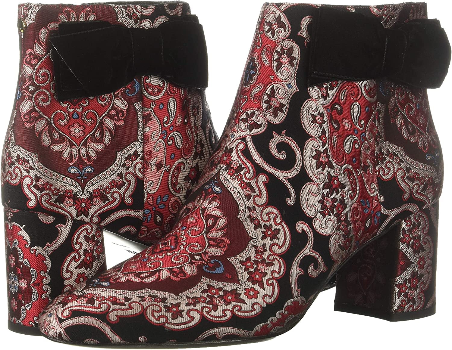 Kate Spade New York BLACK BROCADE Women s Holly Mid Calf Booties