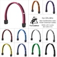 thumbnail image 2 of FormulaMod Fm-NC8P CPU 8Pin(4+4) Power Extension Cable For Motherboard 8 Pin 18AWG Combination Color Cables With Cable Comb, 2 of 5