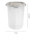 thumbnail image 2 of Recipiente transparente para alimentos, utensilio de cocina, recipiente hermético para almacenar alimentos, recipiente para cereales Gris 3600ml, 2 of 9