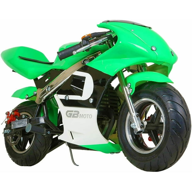 Mini motocicleta de bolsillo con motor de gasolina, 40 cc, 4 tiempos, juguetes para montar en juguetes aprobados por la EPA GOBOWEN G00002
