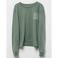 thumbnail image 2 of Roxy Girls Kids Youth Swell Seekers Graphic Print Long Sleeve Tee T-Shirt (16, Sage), 2 of 4
