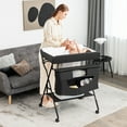 Gymax Baby Changing Table Portable Newborn Nursery Organizer Adjustable