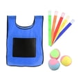 thumbnail image 4 of Xuanheng Dodgeball Game 3 Sticky Ball Toy 5 Ribbons Toss Game for Lawn Backyard Beach S Blue, 4 of 8