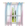 thumbnail image 7 of Yayeee Window Curtains Set of 2 for Living Room Light Filtering 63"x42", Blue Gradient, 7 of 7