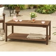 Manor Park Outdoor Acacia Wood Patio Coffee Table, Dark Brown