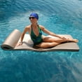 thumbnail image 2 of California Sun Matelas Flottant de Piscine Surdimensionné de Luxe en Mousse Insubmersible - Bronze, 2 of 2