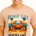 thumbnail image 4 of Wetline Apparel Co Beach Crab Men's Graphic T-Shirt, Fishing Wear Heavy Cotton Short Sleeves Tee, S-5XL, 4 of 5