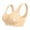 Beige, variant on Women's Wireless Push Up Plus Size Strapless Bra, Beautiful Back No Sagging Deep V Neck Minimizer Comfort for Daily Comfort