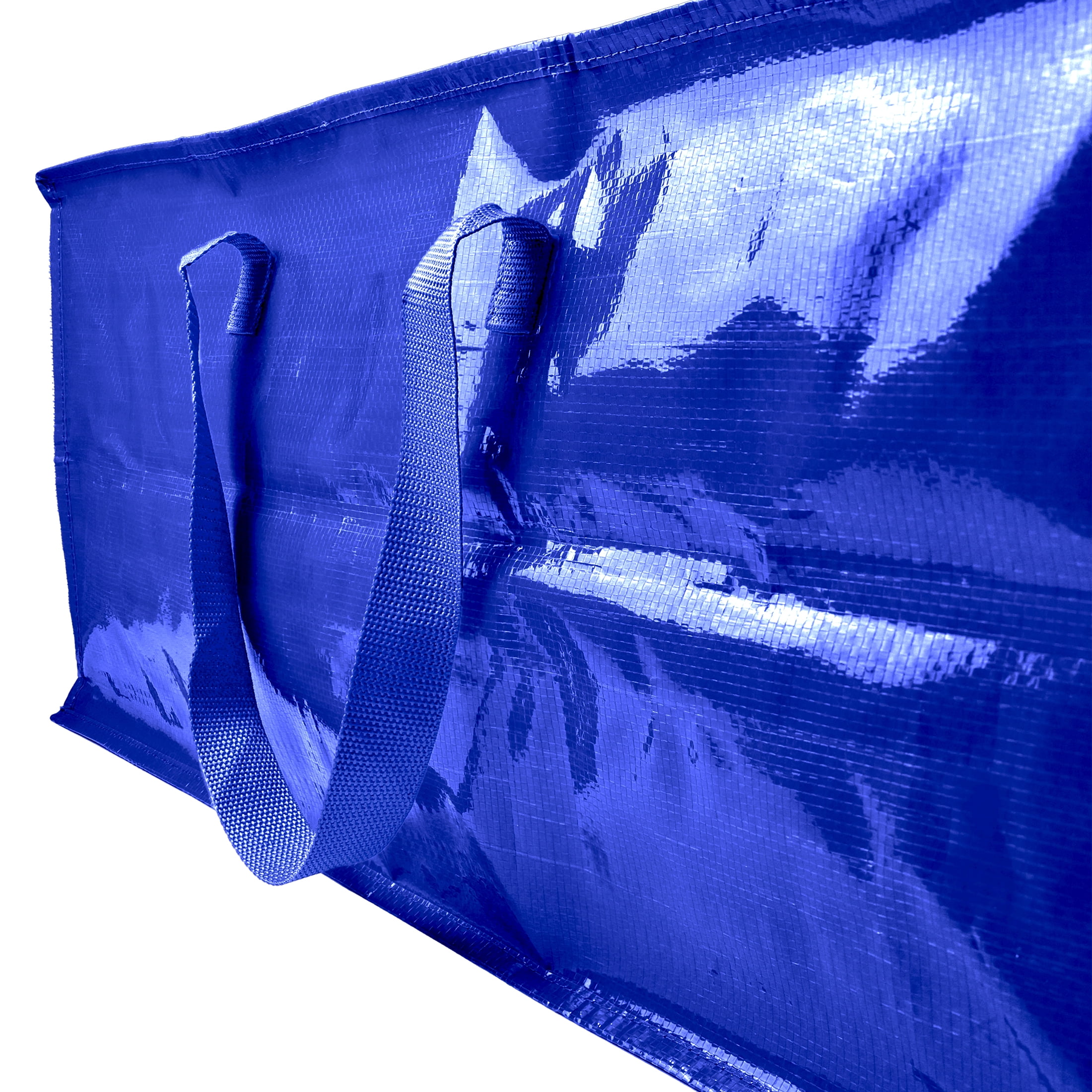 Mainstays Heavy Duty 20 Gallon Blue Cobalt Storage and Moving Bag with Dual Handles and Straps
