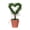 Brown, variant on Heart Topiary,8.7 Inch Artificial Heart-Shaped Potted Plant,Valentines Day Gifts Mini Greenery Tabletop,Shelf Decorations,Faux Plant for Indoor & Home Decor(Brown)