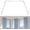 White, variant on 1 Inch Bay Window Curtain Rods Corner Curtain Rods Set 30-76 Inch Center Rod for Windows 16-40 Inch Side Rods,Curtain Rods Set (Black)