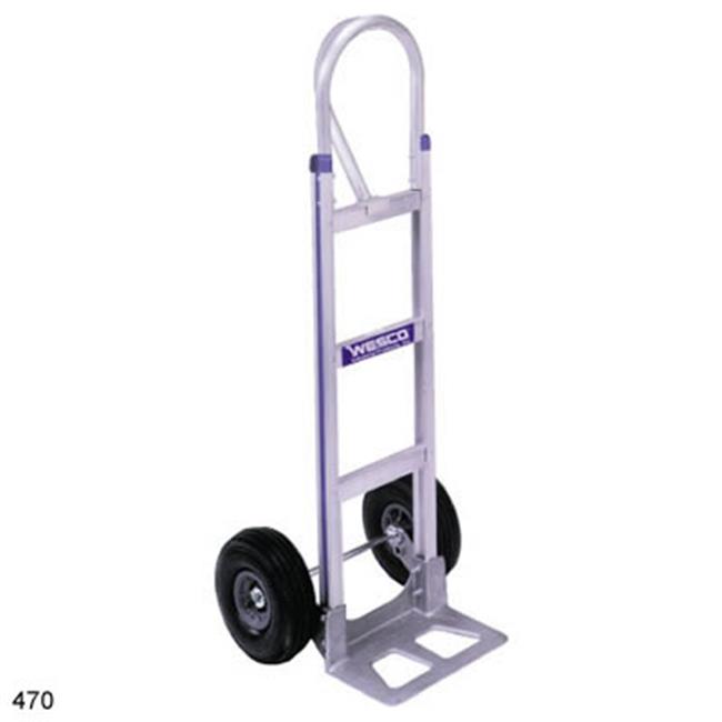 Wesco 220390 Series 470 CobraLite Aluminum Hand Truck with High Back Loop Handle, Semi