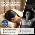 thumbnail image 5 of Sleep Mask for Women, Weighted Eye Mask for Sleeping with 100% Blackout, 3D Contoured Eye Cups, Soft Breathable Fabric, Full Coverage Strap for Home, Travel, Nap, 5 of 8