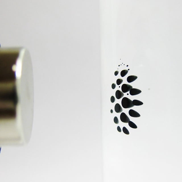 VONKY Gifts Ferrofluid Magnetic Display Toy For Science Enthusiasts Compact And Portable Glass White