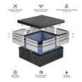 thumbnail image 3 of Wave Garda 6-Person Square Eco-Foam Hot Tub | 90-Jet Massage & Wi-Fi Eco Heater | Flint Gray | EnergySave Bundle, 3 of 7