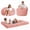 Pink, variant on 5ft Faux Fur Convertible Bean Bag Bed, Giant Bean Bag Chair with Removable Washable Cover, Large Lazy Floor Sofa with Side Pocket for Living Room, Bedroom, Dorm, Brown