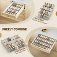 thumbnail image 6 of ROSSNY Clear Acrylic Spice Drawer Organizer, 4 Tier- 2 Set Stackable for 11" to 22" Drawer Seasoning Organizer, Kitchen Spice Rack Tray for Drawer, 6 of 8
