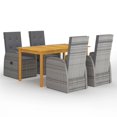 thumbnail image 2 of vidaXL Patio Dining Set Outdoor Dining Table and Chairs Patio Conversation Set, 2 of 40