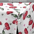 thumbnail image 4 of Cherry Dog Crate Cover, Repetitive Cartoon Style Fruits on a Background of Romantic Hearts, Easy to Use Pet Kennel Cover Small Dogs Puppies Kittens, 7 Sizes, Dark Pink and Reseda Green, by Ambesonne, 4 of 6