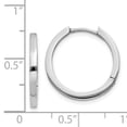 thumbnail image 4 of 14K White Gold Hinged Hoop Earrings TM621, 4 of 4