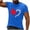 Blue, variant on Mens Patriotic Canada Flag T-Shirt Maple Leaf Heart Graphic Crew Neck Short Sleeve Gray,Size 2XL
