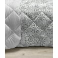 thumbnail image 3 of Floral Down Alternative Comforter, Blooming Flora Wild Herbs Montbretia Silhouettes in Monotone Layout, Microfiber Quilt for All Season, 5 Sizes, Charcoal Grey and White, by Ambesonne, 3 of 3