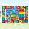 thumbnail image 4 of Kids Play Rug ABC Educational Area Rug, Alphabet Animal Soft Non-Slip Carpet for Toddler Bedroom Playroom 110x78.7 Inch Blue, 4 of 5