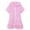 Pink, variant on Girls Swim Cover Up – Zip-Up Terry Beach Dress with Hood, Absorbent Bathing Suit Wrap Including Sunglasses