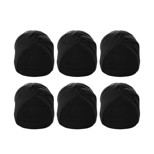 Diademas elásticas Unique Bargains para yoga 6 unidades color negro