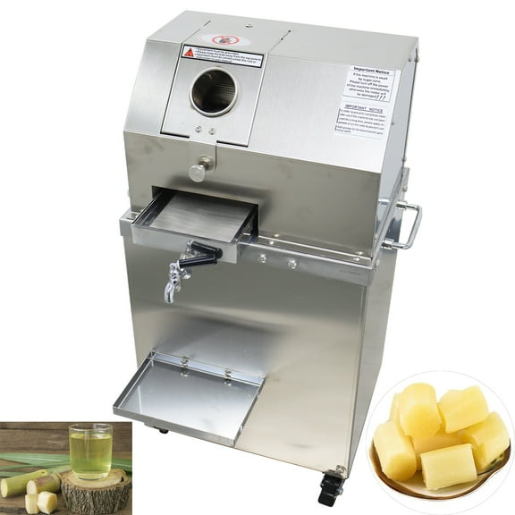 Sugarcane Ginger Press Juicer Machine Stainless Steel Crushing Roller High Juicing Rate 110V 800W
