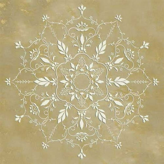 Winterthur Embossed Philadelphia Medallion Wall Stencil SKU #W007E by Designer Stencils