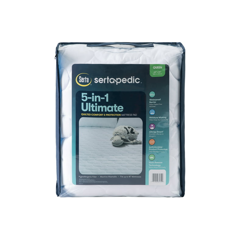 Sertapedic 5-in-1 Ultimate Quilted Comfort & Protection Mattress