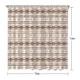 thumbnail image 5 of Waterproof Classic Bohemian Repeating Geometric Pattern Boho Shower Curtain 72x72 Inch Boho Style Polyester Unique Shower Curtain for Bathroom Hotel Home Decor with 12 Plastic Hooks, 5 of 5