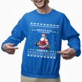 thumbnail image 2 of Christmas Sweatshirt, Santa's Gym Let's Burn Some Cookies Christmas Sweatshirt, Funny Weightlifting Ugly Holiday Jumper, Festive Fitness Gift for Gym Lovers & Bodybuilders, 2 of 5