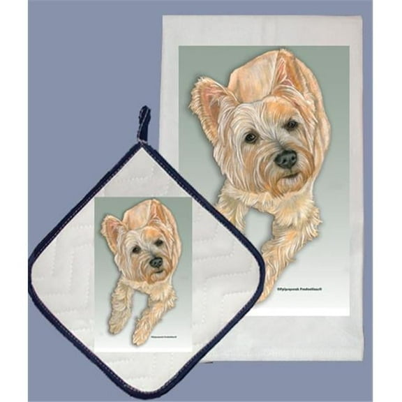 Pipsqueak Productions DP583 Cairn Dish Towel And Pot Holder Set