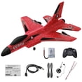 thumbnail image 2 of Telemando RC Hugo 2.4G para Niños Avión de Pasajeros Rojo 1 Batería, 2 of 10