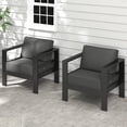 thumbnail image 2 of Tolead Outdoor Aluminum Patio Furniture Set, Single Chair with 5" Gray Cushions, 2 of 8