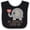 Black and White, variant on Inktastic My Abuelita Loves Me Grandchild Boys or Girls Baby Bib