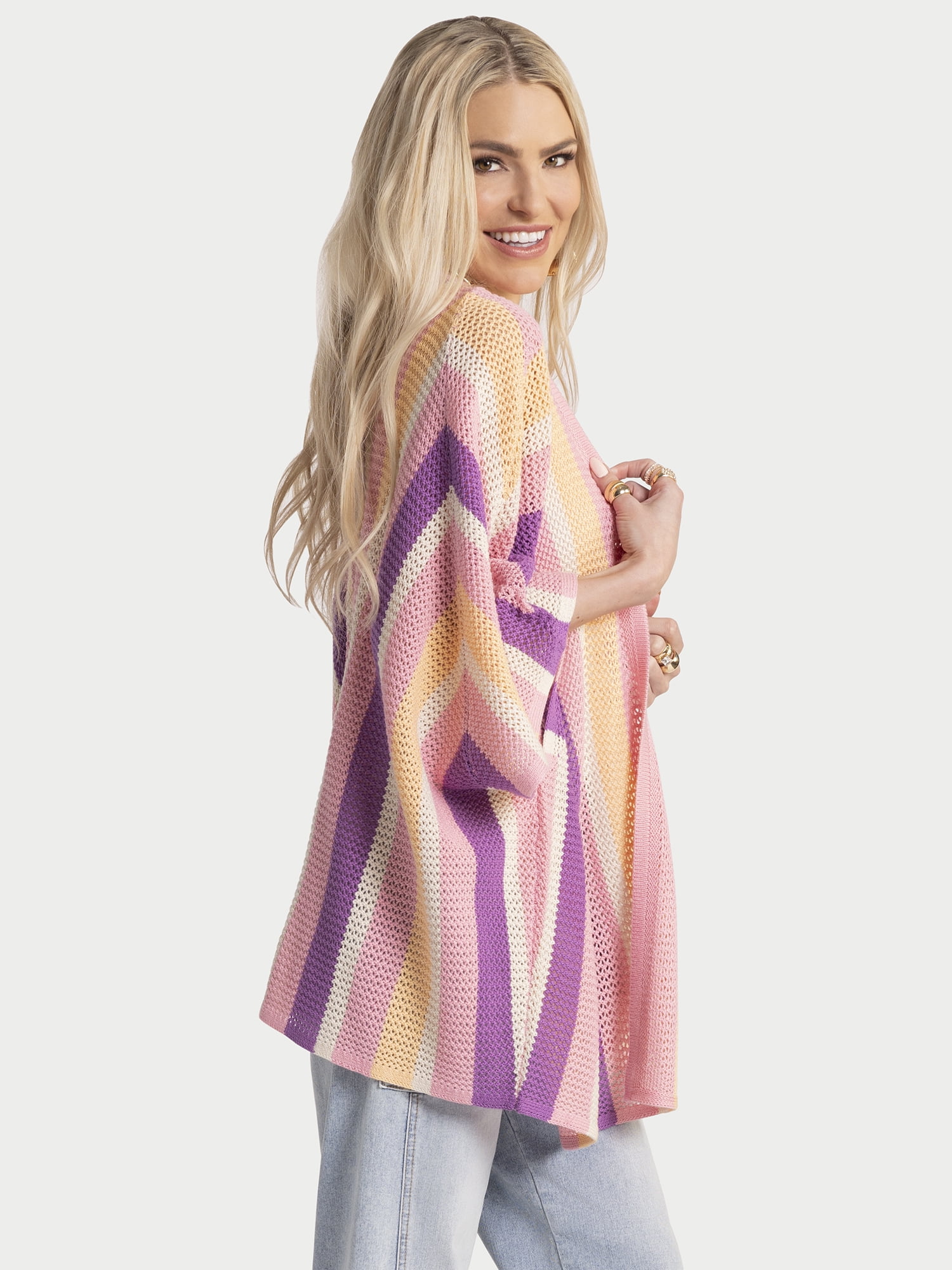 Jessica Simpson Women's Cordelia Pointelle Kimono, Sizes S-XL