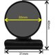 thumbnail image 5 of 20 Pack Black Magnetic Clips Fridge Magnets with Clips, Refrigerator Magnets Clips, Magnet Clips for Whiteboard Locker Photo Displays on Home& Office, 5 of 5