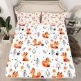 thumbnail image 2 of Castle Fairy Boys Girls Kawaii Fox Full Size Sheets,Chic Floral Flowers Bed Sheets, 2 of 7