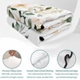 thumbnail image 4 of Twin XL Quilt Set 68''x98'', Sage Green Eucalyptus Lightweight Summer Bedspread Coverlet Set with 2 Pillow Shams, Vintage Spring Floral Leaves Breathable All Season Quilt Bedding for Dorm/Guest Room, 4 of 9