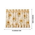 thumbnail image 2 of JWZZYD Farmhouse Stove Skirt Oven Curtain for Kitchen Decor, Reusable Washable Oven Front Cover with Lace Ruffle Trim with Ribbon Ties, Oven Curtain Cover for Cottage Kitchen(Sunflower), 2 of 8