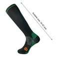 thumbnail image 5 of 1 Pair Sports Socks Non-slip Durable Elastic Cotton Men Running Compression Stockings Costume Accessories for Cycling-Light Green, 5 of 8