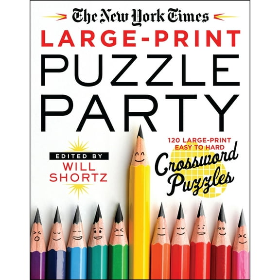 The New York Times Large-Print Puzzle Party: 120 Large-Print Easy to Hard Crossword Puzzles, (Paperback)