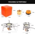 thumbnail image 3 of ZZ Camping Stove with Fuel Canister Adapter Portable Collapsible Gas Stove Mini Stove Kit for Hiking, 3 of 6
