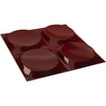 thumbnail image 6 of Ekena Millwork 11 7/8"W x 11 7/8"H Adonis EnduraWall Decorative 3D Wall Panel, Gloss Merlot (Covers 0.98 Sq. Ft.), 6 of 6