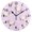 Black, variant on Rabbit Flower Dots Pattern Wall Clock 10in Round Artistic Oil Painting Home Decor Desk Table Clock